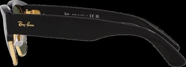 Lunettes de soleil Ray-Ban Mega Clubmaster RB0316S 901/31 noires vue 2