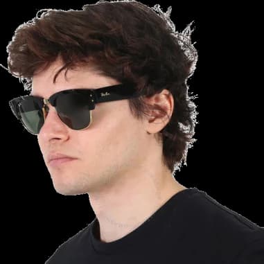 Lunettes de soleil Ray-Ban Mega Clubmaster RB0316S 901/31 noires vue 4