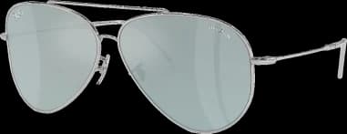 Lunettes de soleil Ray Ban RBR0101S 003/30 Lenny Kravitz X Reverse Aviator argent