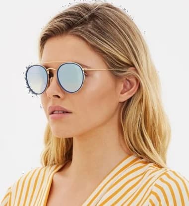 Gros plan sur le cadran de la Ray-Ban RB3647N 001/9U