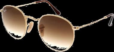 Lunettes de soleil Ray-Ban Round Metal RB3447 001/51 rondes marron