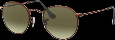 Lunettes de soleil Ray-Ban Round Metal RB3447 9002/A6 Rondes bronze cuivre