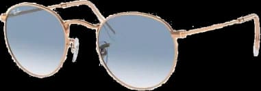 Lunettes de soleil Ray-Ban Round Metal RB3447 9202/3F Rondes dorés or rose