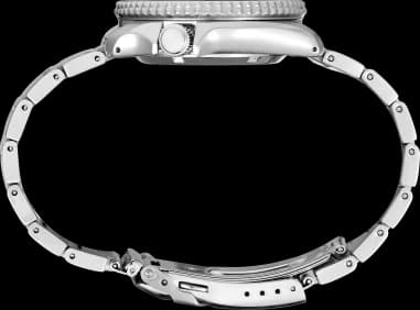 Seiko SRPJ45BL Automatic Blue Sunburst Dial Stainless Steel Bracelet Watch vue 5