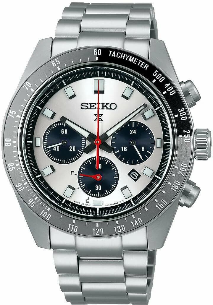 Seiko SSC911P1 vue de côté, bracelet acier
