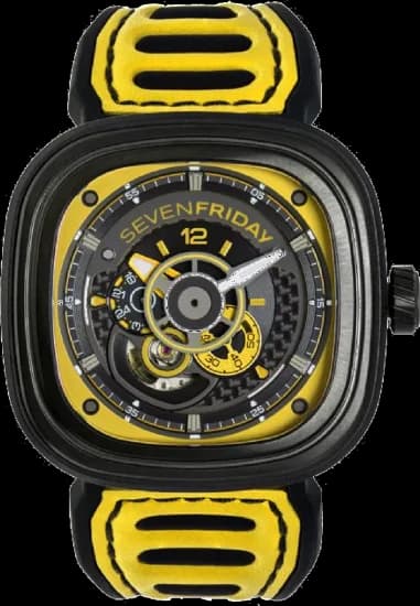 Sevenfriday P3B/03 Racing Team Yellow Automatic Bronze PVD Watch