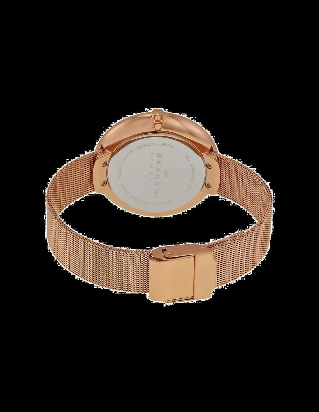 Skagen Gitte SKW2142 Rose Gold Milanese Mesh Women's Watch vue 4