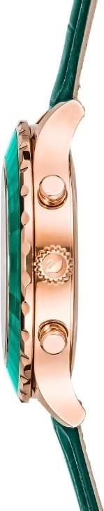 Gros plan sur le cadran vert de la Swarovski 5452498