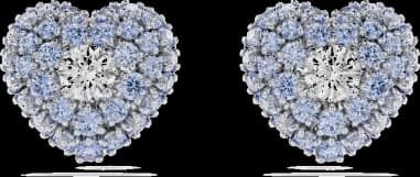 Swarovski 5683576 montre femme, cœurs bleus et blancs sur monture rhodium