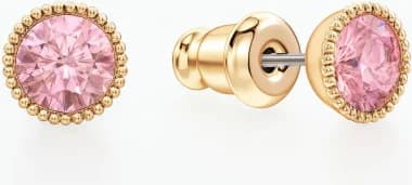 Swarovski 112064 montre femme, boucles cristaux roses et doré