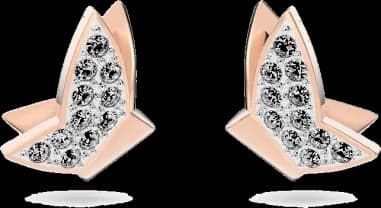 Swarovski 5636427 montre femme, motif papillon, cristaux blancs, monture or rose