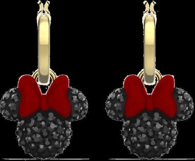 Swarovski Minnie earrings 5566692 gold plated and encrusted with crystals