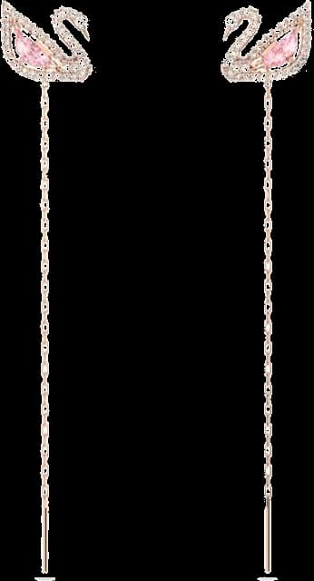 Swarovski 5469990 montre femme, Boucles d'oreilles plaqué or rose incrustées de cristaux
