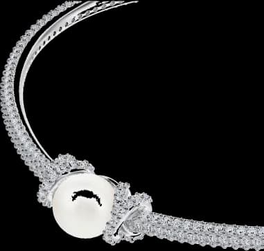 Swarovski 5461083 vue de côté, bracelet métal