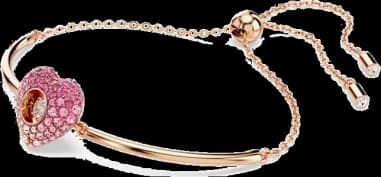 Swarovski 5683581 vue de côté, bracelet métal placage