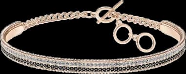Swarovski 5367827 montre femme, jonc ajustable lollypop rose