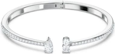 Swarovski 5556912 montre femme, manchette large cristaux blancs