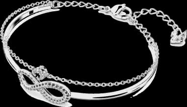 Swarovski 5520584 vue de côté, bracelet métal