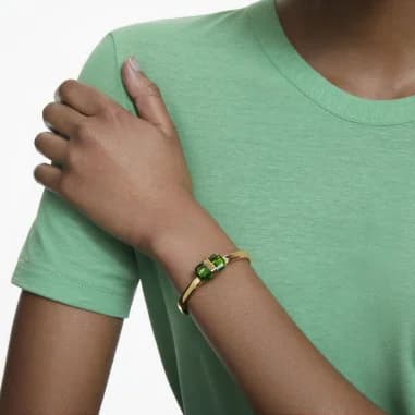 Swarovski 5629221 vue de côté, bracelet métal placage