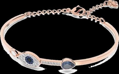 Swarovski 5171991 montre femme, jonc rigide ouvert, métal plaqué or rose