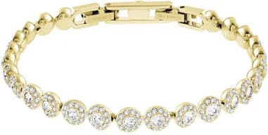 Swarovski 5505469 montre femme, cadran cristaux blancs, bracelet plaqué or jaune, raffiné