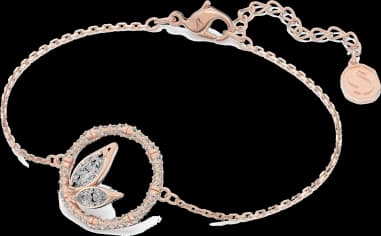 Swarovski 5645376 vue de côté, bracelet métal placage