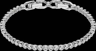 Bracelet Swarovski Emily Plaqué Rhodium Blanc
