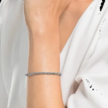 Swarovski 1808960 vue de côté, bracelet métal