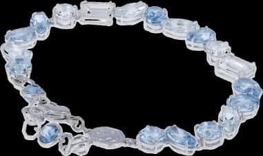 Swarovski 109172 montre femme, bleu et blanc en métal rhodié
