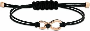 Swarovski 5533721 montre unisexe, bracelet or rose cordon noir