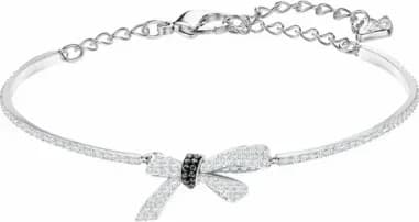 Swarovski 5409623 montre femme, bracelet rhodium cristaux blancs et noirs