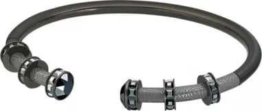 Swarovski 5495501 montre homme, bracelet noir incrusté de cristaux