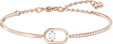 Swarovski 5472382 montre femme, orné de cristaux blancs sur bracelet doré