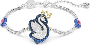 Swarovski 5650187 montre femme, bracelet swan cygne bleu rhodium