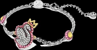 Swarovski 5650188 vue de côté, bracelet métal