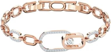 Swarovski 5554217 montre femme, plaqué or rose serti de cristaux blancs