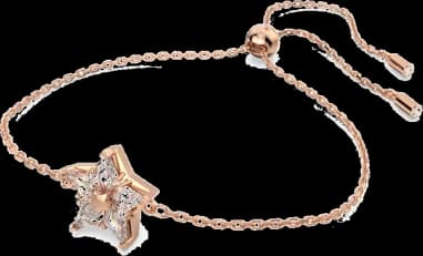 Swarovski 5645460 vue de côté, bracelet métal placage