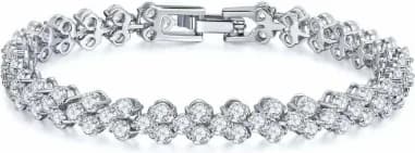 Swarovski 1003232 montre femme, en plaqué rhodium avec cristaux blancs