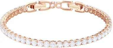 Swarovski 5464948 montre femme, classique tennis avec cristaux blancs doré