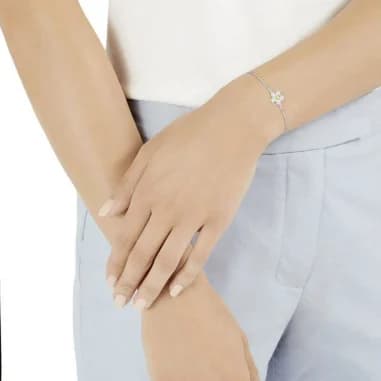 Swarovski 5397483 vue de côté, bracelet métal