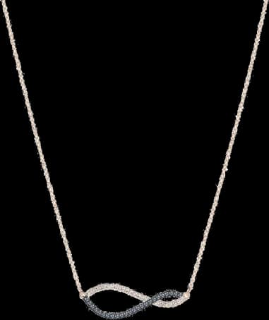 Elegant Women's Necklace Swarovski 5384366, Rose Gold Plated