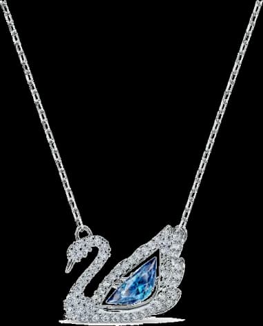 Swarovski 5533397 montre, cygne Swarovski Dancing Swan en métal rhodié