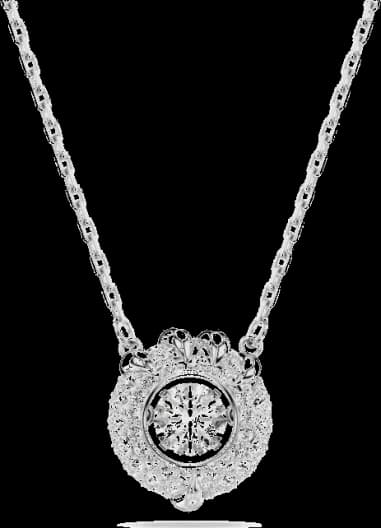 Swarovski 5686320 montre femme, collier dragon et phénix cristaux blancs