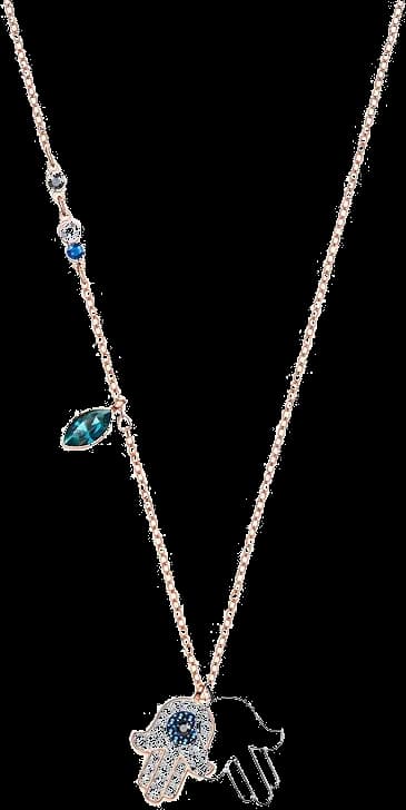 Swarovski 5396882 montre femme, double main avec cristaux blancs et bleus