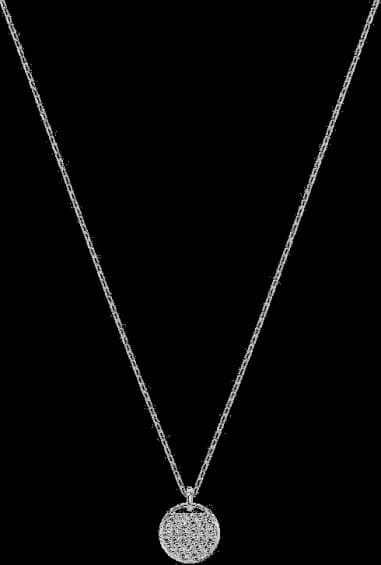 Swarovski 5389045 montre femme, collier plaqué rhodium orné de cristaux blancs