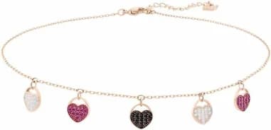 Swarovski 5472449 montre femme, choker cœur multicolore cristaux