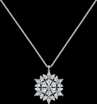 Swarovski 5498960 montre femme, collier plaqué rhodium avec flocon incrusté de cristaux