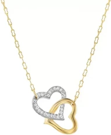 Swarovski 1062708 montre femme, collier plaqué or cristaux blancs