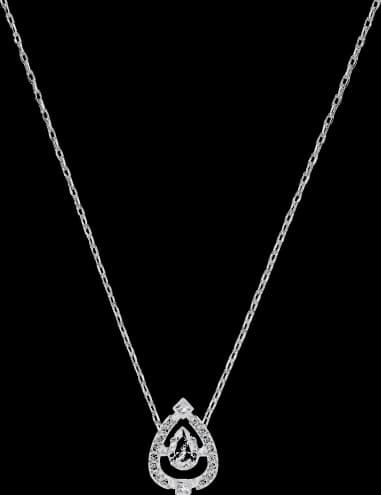 Swarovski Sparkling Dance Necklace 5451992 Rhodium Plated White Crystals