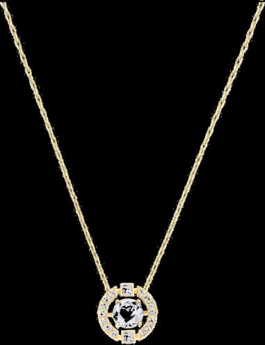 Swarovski 5284186 montre femme, rond avec cristaux blancs étincelants